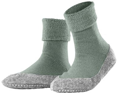 FALKE Damen Stoppersocken Cosyshoe W Hp Wolle rutschhemmende Noppen 1 Paar, Grün Peppermint 7477, 37/38 EU