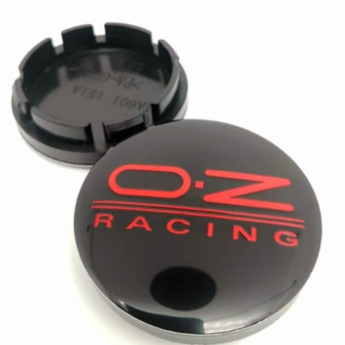 DHJKCBH 4 Stück Auto Nabendeckel Aufkleber für OZ Racing 60MM Radnabenabdeckung Auto Radnabenkappen Aufkleber Abzeichen Logo Sticker Zubehör,B
