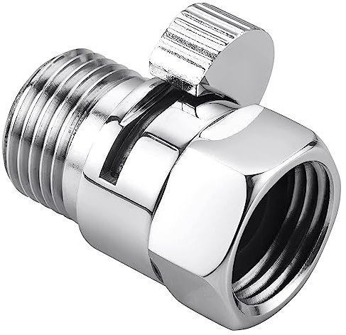 Sujurio Duschkopf-Absperrventil G1/2 Durchflussdruckregler für Handbrause-Bidet-Sprühgerät