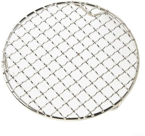 Griglia in acciaio , piastra elettrica in ceramica speciale, griglia rotonda con piedi, griglia per friggitrice ad aria (15 cm)