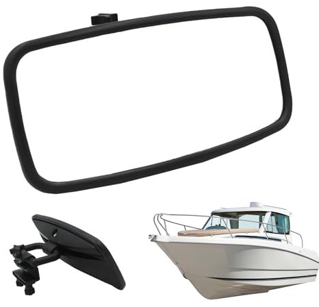 Dranng Marinespiegel für Boote, Bootsspiegel Rückansicht - Marinespiegel zum Surfen | Große, vielseitige Bootsklemmspiegel für Wasserski, für Yachten, Motorboote, Kajaks