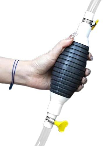 Bomba manual de sifón: la mejor bomba de transferencia de fluidos, bomba de transferencia manual portátil para automóvil - Transferencia de agua con válvula de retención doble, suministros portátiles