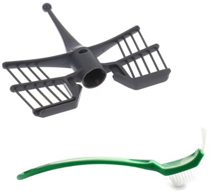 GVSS Fouet pour Vorwerk Thermomix TM5 TM6 TM31, Fouet Papillon pour Thermomix TM6,avec Brosse de Nettoyage,Accessoire Indispensable pour le Robot de Cuisine pour Vorwerk Thermomix TM31,Noir