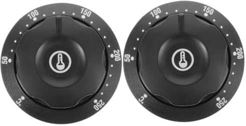 TOPBATHY 2pcs Oven Knob Thermostat Temperature Control Knob Replacement for Belling Cooker Microwave