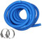 HAF® Hochwertiger Pool Schwimmbadschlauch 38mm Blau 1 Meter für Garten & Schwimmbad | Solarschlauch inkl. 2X Edelstahl Schlauchschellen | Poolschlauch | Pumpenschlauch - Qualität: Made in Germany