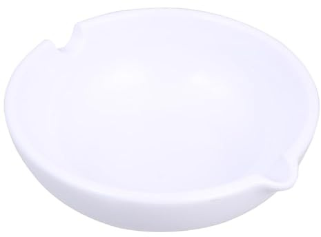LALAFINA Ceramic Ink Dish for Calligraphy, White Brush Washing Bowl Ink | Holder for Chinese Painting, Ceramic Ink Bowl Palette with Brush Rest for Artists Art Supplies