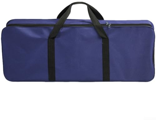 Orange Oxford Cloth Barbecue Grill Storage Bag, Water-Resistant Portable Carry Case with Handle for Grilling Tools, Racks & Accessories, Camping Travel Organizer 61x22.5x8cm(80 Cm)
