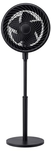 CIVELLO GLOBAL Ventilador de Pedestal Silencioso 80W | Altura Ajustable (70-104.5cm) y Mesa | Oscilante, 3 Velocidades | Ideal para Dormitorio, Salón, Oficina