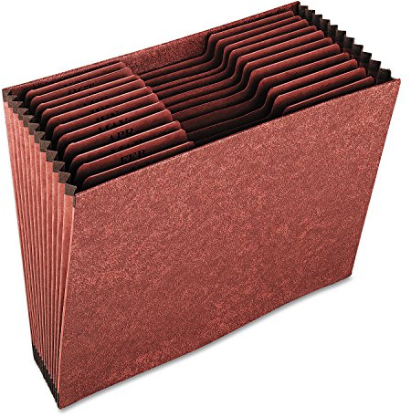 Globe-Weis PFXR217MHD / Pendaflex R217MHD Fächermappe, robust, oben offen, 12 Fächer, Monatsindex, Briefgröße, Braun (R217MHD)