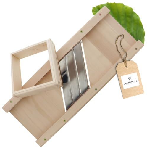 HOFMEISTER® Rabot à légumes manuel - Rabot à choux de haute qualité en bois de hêtre - Parfait pour la choucroute & le chou rouge - Ustensile de cuisine par excellence, 60 cm