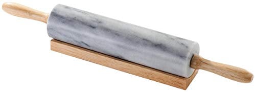 Judge H350 Marble Rolling Pin with Wooden Stand 47cm Long x 6cm Diameter - 25 Year Guarantee