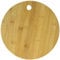 FACKELMANN Tabla de cortar cocina madera de bambú redonda pequeña para picar verduras, trocear y filetear carne o pescado, 24x24cm, 1ud.