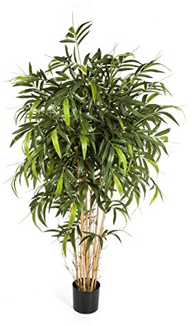 artplants.de Bambou Artificiel géant Katsumi, Couronne avec 3200 Feuilles Vertes, 300cm - Faux Bambou - Arbre Artificiel