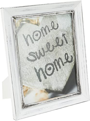 Zep S.r.l Athis Holzbilderrahmen, Holz, vintage look, grau/weiß, 20 x 25 cm