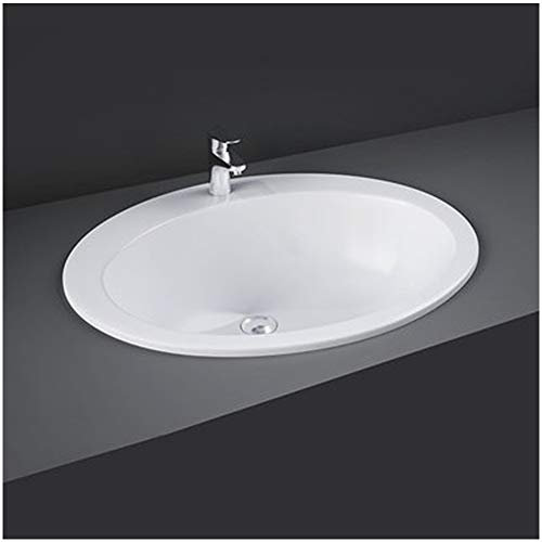 Lavabo Incasso - Lavandino Soprapiano L. 63,5 cm RAK Modello Cherry in Ceramica Bianco