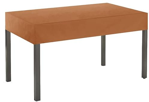 Premium Abdeckplane 150x90x15 cm Gartenmöbel Gartentisch Hülle Abdeckung Haube Schutzhülle Abdeckhaube 6.000 mm Wasserbeständigkeit 500 g/m² Kaffe Latte
