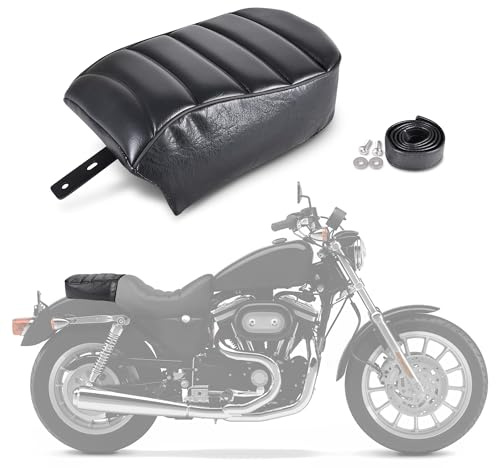 Goldfire Black Leather Rear Passenger Pillion Seat Suit for H-D S-portst-er Iron 883 XL883N 2016-2019