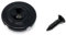 Vintage Forge Black Round Slotted String Retainer Guide Tree for Fender Precision Jazz Style Bass Guitars and Others with Screw BSR50-BLK