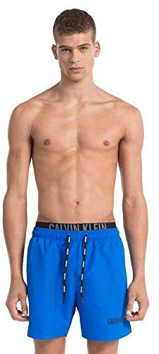 Calvin Klein Jeans Swimwear Costume Uomo Blu Elettrico con Logo KM0KM00552 Blu S