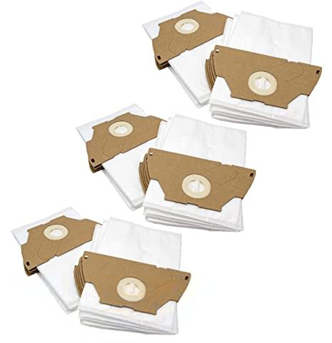 vhbw 30x Sacs compatible avec Tornado TO 1115 Elyps, TO 1120 Elyps aspirateur - microfibres non tissées, 28cm x 21,5cm, blanc