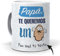 Taza personalizada con texto. Regalo original dia del padre. Papa te queremos un huevo con nombres. Haz un regalo único