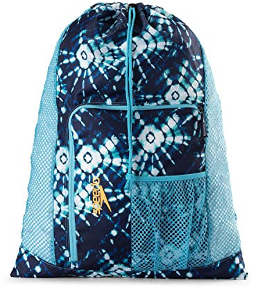 Speedo Unisex-Erwachsene Deluxe Ventilator Mesh Equipment Bag Rucksack, Sodalithblau, Batikfärbung, One Size
