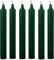 Venuscello® 25 x Dark Green Tapered Dinner Candles 190mm Non-Drip Unscented Long Burning Smokeless Pure Paraffin Wax Candles for Wedding Parties