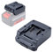 Rozlchar Adapter Converter Compatible with Einhell 18 V Li-Ion Battery for Bosch GBA 18 V Li-Ion Power Tool Battery (No Battery)