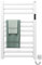 Electric Towel Radiator, Electric Towel Rack, 550x900mm Intelligent Constant Temperature Towel Heater, Energy Saving Towel Dryer, Towel Rail Radiator, carbon fiber heating, anthracite-White Right