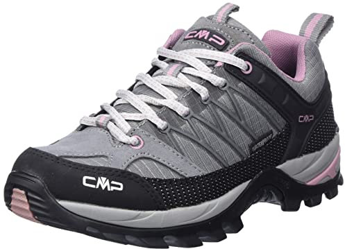 CMP Rigel Low Wmn Trekking Shoe Wp, Scarpe da trekking Donna, Cemento-Fard, 36 EU