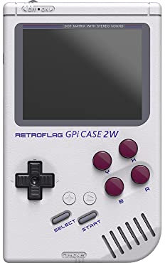 Retroflag GPi CASE 2 W mit Tragetasche für Raspberry Pi Zero, Zero W, Zero 2 W mit 3 Zoll LCD-Bildschirm, wiederaufladbarer Akku, extra Turbo-Taste, Hotkey und einfache Installation