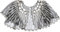 SOIMISS Schöner Umhang Flapper Für Wrap Perlen Benutzerdefinierte Pailletten Retro Schwarze Abdeckung Kurzes Kostüm Damen Schal Party Cosplay Hochzeit Leistung Bolero Zarte Schals