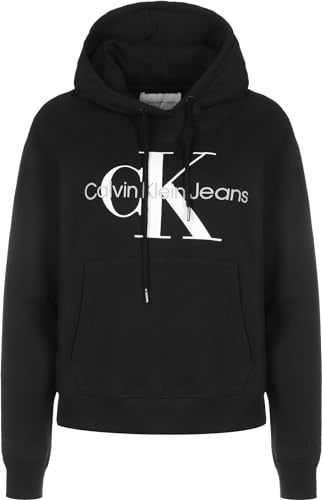 Calvin Klein Jeans Damen CORE MONOLOGO HOODIE, Ck Black, XXS