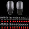 BAISDY 240 Pièces Faux Ongles Acrylique Capsules Ongles americaine Avec Valise De Rangement 12 Tailles