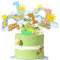 Dinosaurier Party Deko Miotlsy Dinosaurier Tortendeko cartoon Kuchen Topper Happy Birthday Geburtstagsparty Deko für Baby Kinder Jungen Party Dekoration 5 pcs
