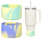HEYSKAY 2pcs Protective Flask Silicone Boot Base for Stanley Quencher Adventure 40oz & Stanley IceFlow 20oz 30oz Tumbler, and Compatible with 12-24oz Hydro Sport Water Bottles,Yeti and More