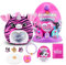 Rainbocorns Eggzania Mini Mania, Zebra, by ZURU Plush Surprise Unboxing with Animal Soft Toy, Idea for Girls with Imaginary Play (Zebra)