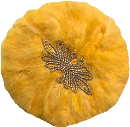 Feather Fan Handmade African Bridal Dance Feather Fans For Wedding Party Decoration 11