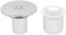Remplacement du Couvercle de Vidange de Douche, Couvercle de Siphon de Douche, Couvercle de Trou de Douche chromé 90 Mm, Pièces de Capuchon de Raccord Supérieur Amovibles,