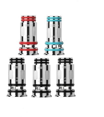 VOO**POO PnP X Coil 0.15/0.2/03/0.6ohm DTL MTL Fit E Cigarrillo PnP X Pod Tank/Pod Cartucho Compatible con Drag S2 y Drag X2 Kit - Sin nicotina