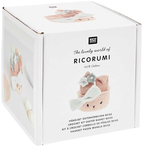 Ricorumi Häkel-Set Oster-Körbchen beige