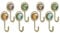 Alipis 8 Stk Retro-diamant-klebehaken Vintage- Wohnkultur Klebehaken Für Badezimmer Mehrzweck-wandhaken Klebrige Wandhaken Wie Kleiner Klebriger Haken Leichter Luxus