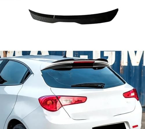 Zyfwzc Auto-Dachspoiler für Alfa Romeo Giulietta 2016-2020,Heckspoiler,ABS-Material,Carbon Fiber Look