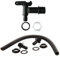 Zopper Black Water Butt Barrel Tap & Connector Pipe Combo Pack 50cm Connector Pipe Linking Kit and Tap With Nut Black Push-Fit thread Water Butt Storage Tank Hose Fitting Parts for Home Garden