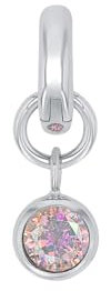 Amor Charm 925 Sterling Silber Damen Charms, mit Zirkonia synth., 1,5 cm, Silber, Januar, Kommt in Schmuck Geschenk Box, 2038533