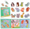ASTARON Magnetisches Tierpuzzle mit 60 Puffy-Stickern für Kleinkinder, 41 Teile Puzzles Vorschulische Bildung Lernen Reisespielzeug Auto Flugzeug Aktivitäten
