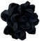 Harilla 10cm Blume Brosche Elegante Revers Pins für Mama Brautjungfer Damen Braut, Schwarz