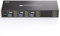 TJCXELE USB 3.0 HDMI 4K60Hz KVM Switch 3 PC 2 Monitores Simulación EDID Para 3 Computadoras que Comparten y 4 USB Dispositivos con Cables y Control Remoto