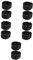 ARTIBETTER 5 Sätze Schleifer-set Manueller Mühle Retro-knopf Label-kit Instrumentenstecker Transparenter Bausatz Hilfsknöpfe Auslaufsicherer Flaschenverschluss Black Kieselgel 2 Stück * 5