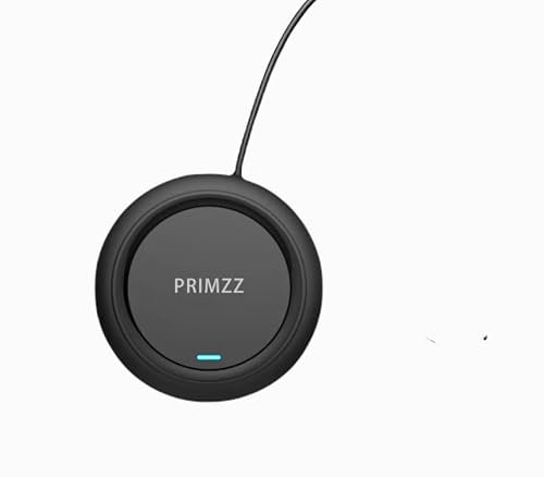 PRIMZZ PowerFlow 15W Premium Fast Wireless Charger for iPhone 16-11 Pro/XS/XR/SE, Samsung S24-S20/Note 20/10, Pixel 8-6, Huawei P60-P30, Xiaomi, OnePlus, AirPods, Galaxy Buds & More